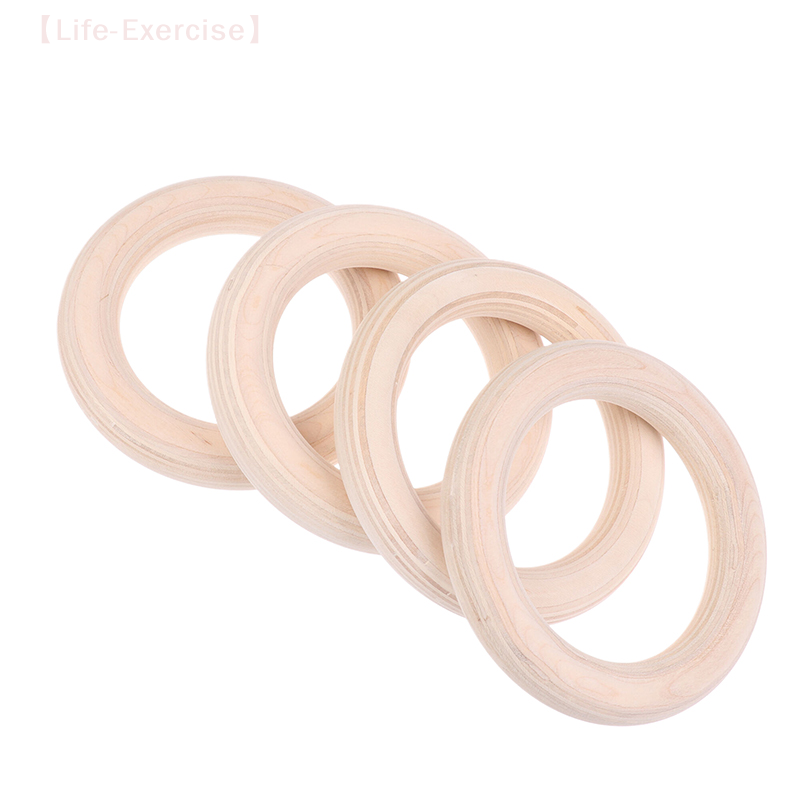 Gymnastic Ring Wood - 2 قطعة/زوج حلقة خشبية المحمولة كروسفيت