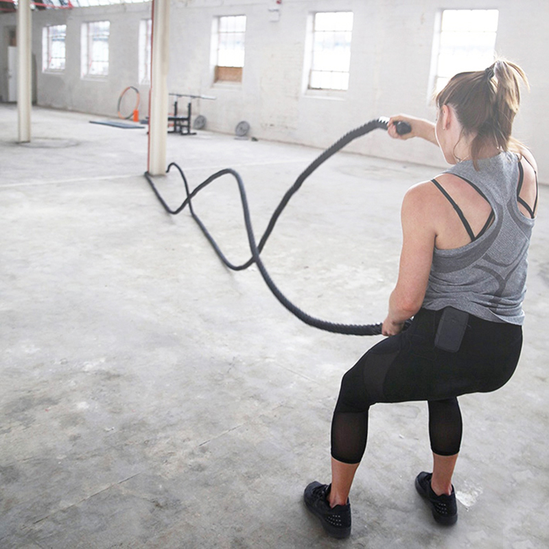Crossfit No Equipment - حبل تمارين رياضية بطول 9م/12م/15م لتمارين