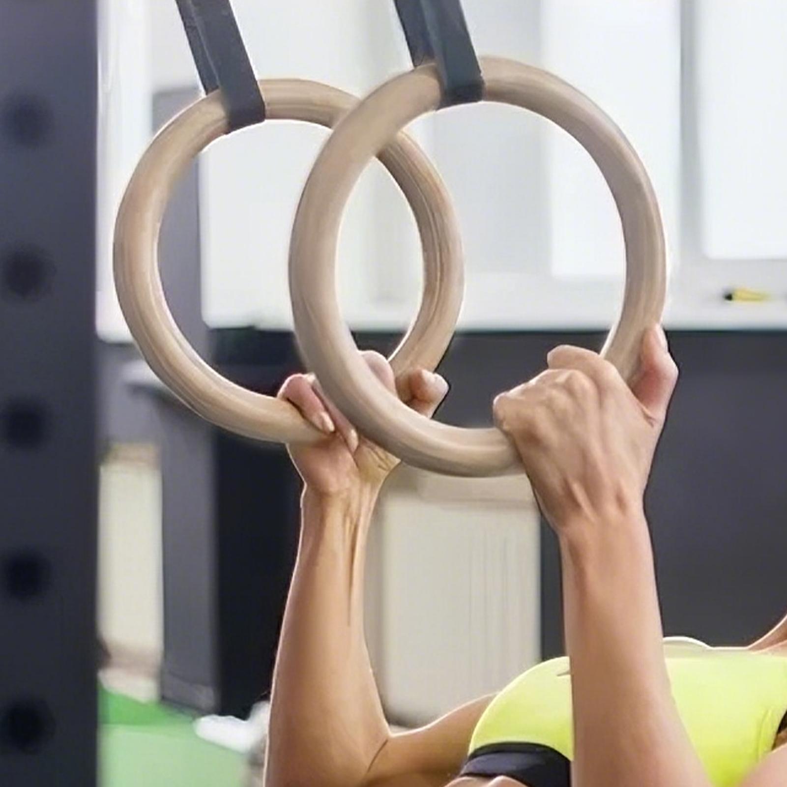 2 قطعة/زوج حلقات الجمباز الخشب - مراجعة Gymnastic Ring Wood وسعره