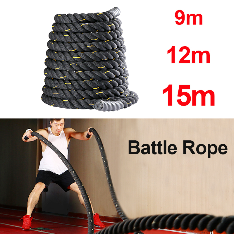 حبل تمارين رياضية بطول 9م/12م/ - مراجعة Crossfit No Equipment وسعره