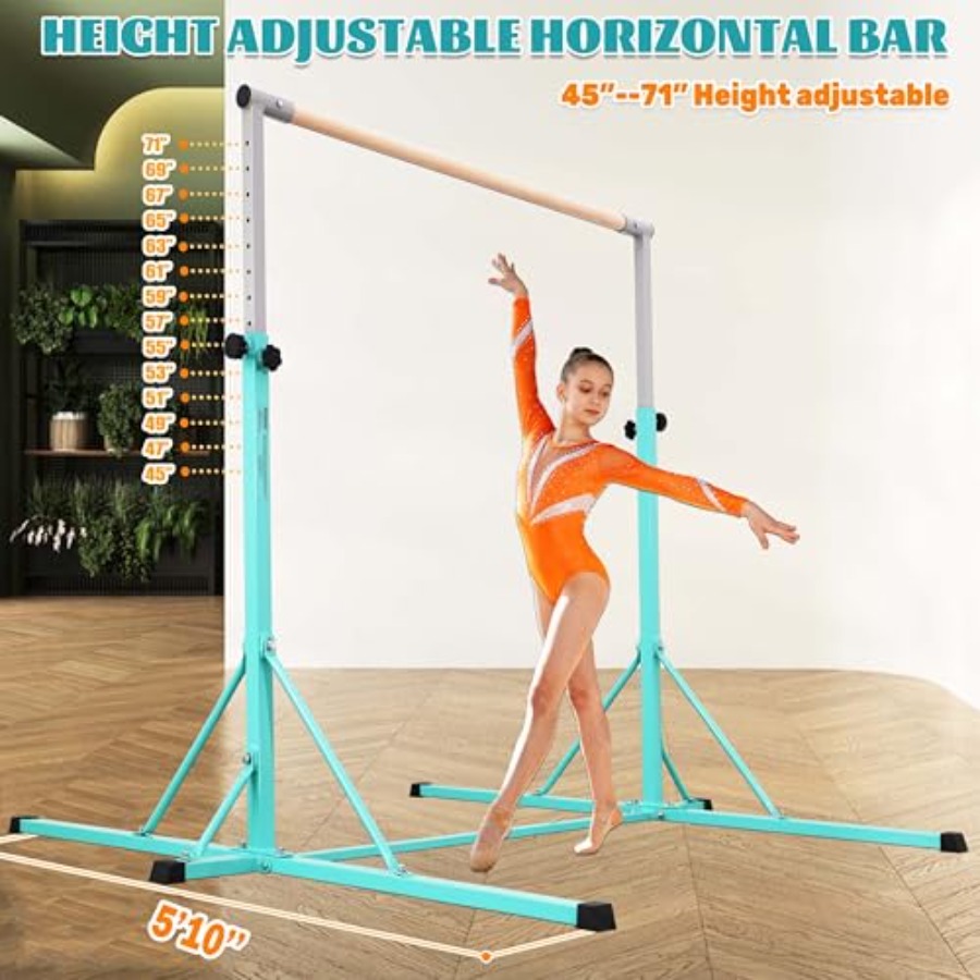 عمود جمباز للتدريب المنزلي مصن - مراجعة Gymnastic Ring Wood وسعره