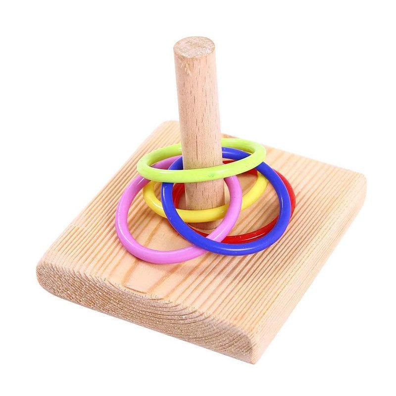 لعبة حلقة تدريب الطيور الببغاء - مراجعة Gymnastic Ring Wood وسعره