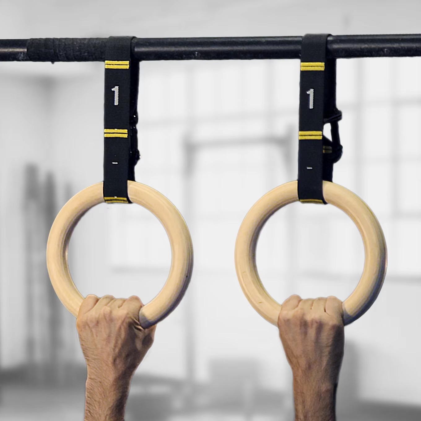 حلقات الجمباز الخشبية مقاس 28/ - مراجعة Gymnastic Ring Wood وسعره